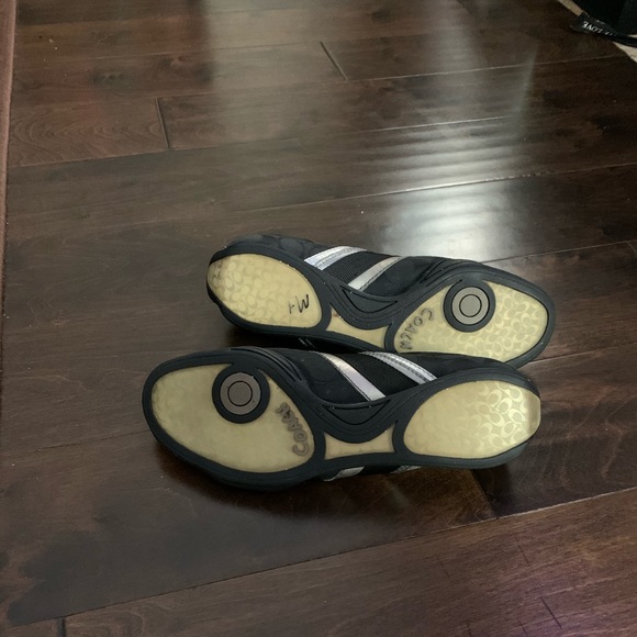 *SOLD*.  Coach Black and Silver Tennis Shoes - Picture 5 of 5